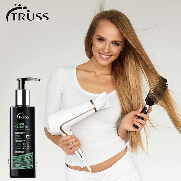 BUNDLE TRUSS Beach Waves Hair Styling Spray + Brush Keratin Leave-In Treatment - Picture 4 of 16